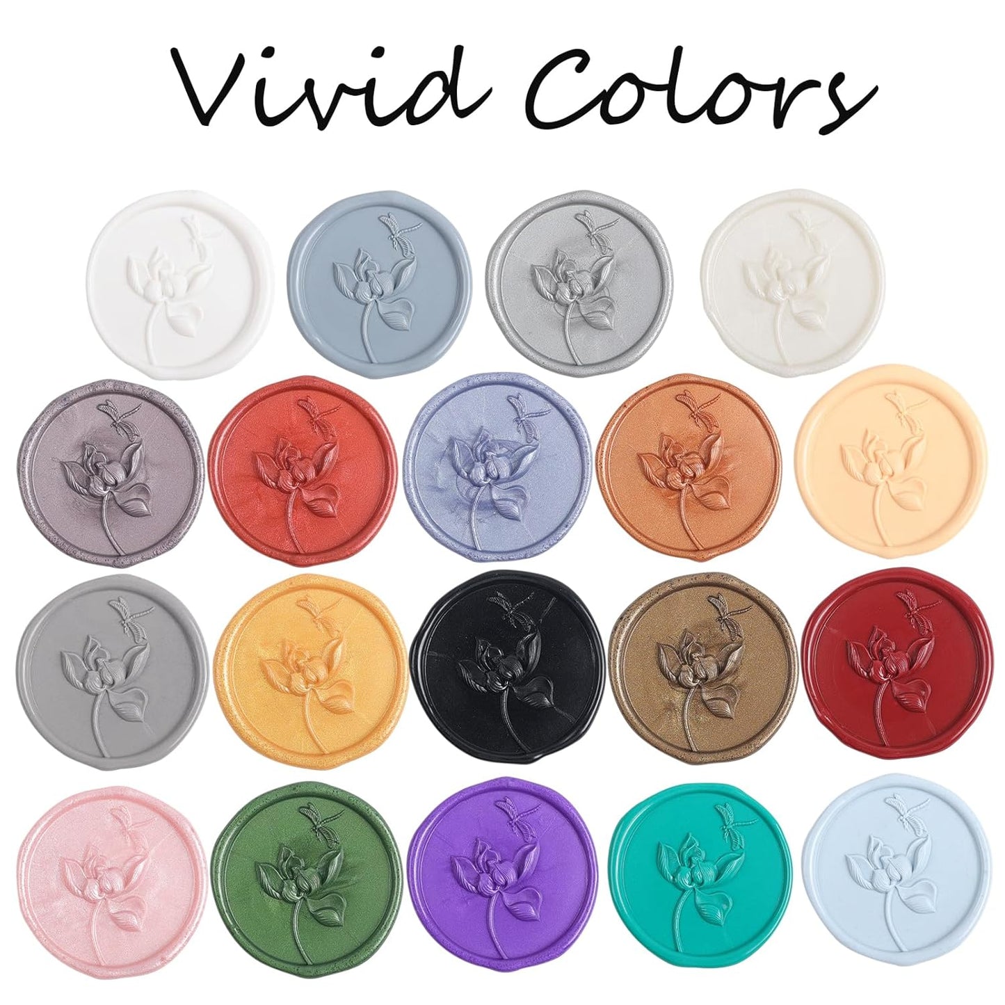 52pcs White Sealing Wax Sticks for Seal Stamp, Premium Glue Gun Sticks for Envelope Letter, Wedding Invitation Craft Adhesive, Great Gift Ideas (Mini Size)