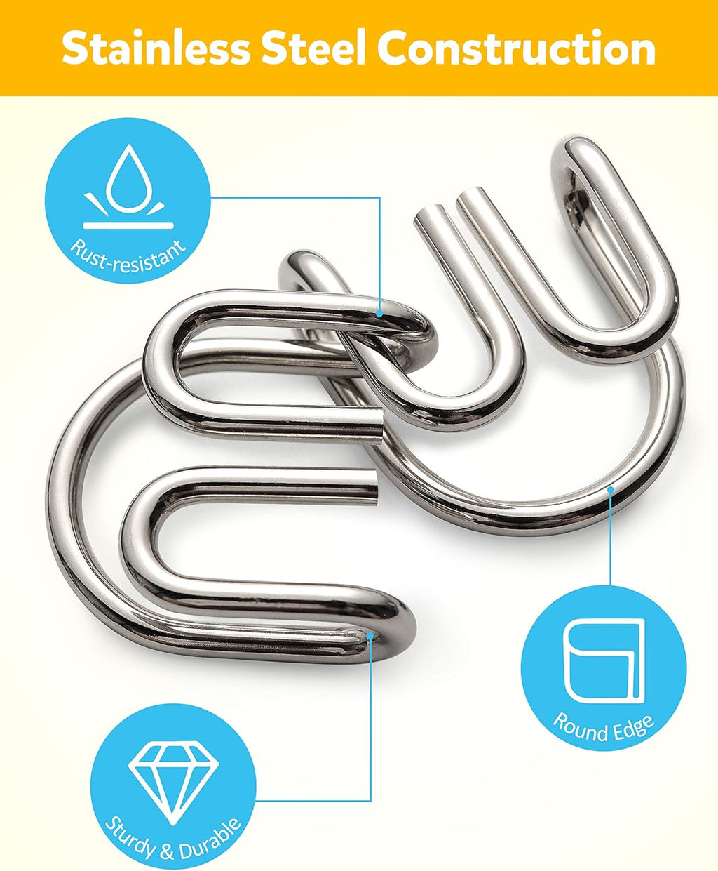 Coogam Metal Wire Puzzle Set of 16 with Pouch,Brain Teaser IQ Test Disentanglemen Iron Link Unlock Interlock Game Chinese Ring Magic Trick Toy for Party Favor Kids Adults Challenge