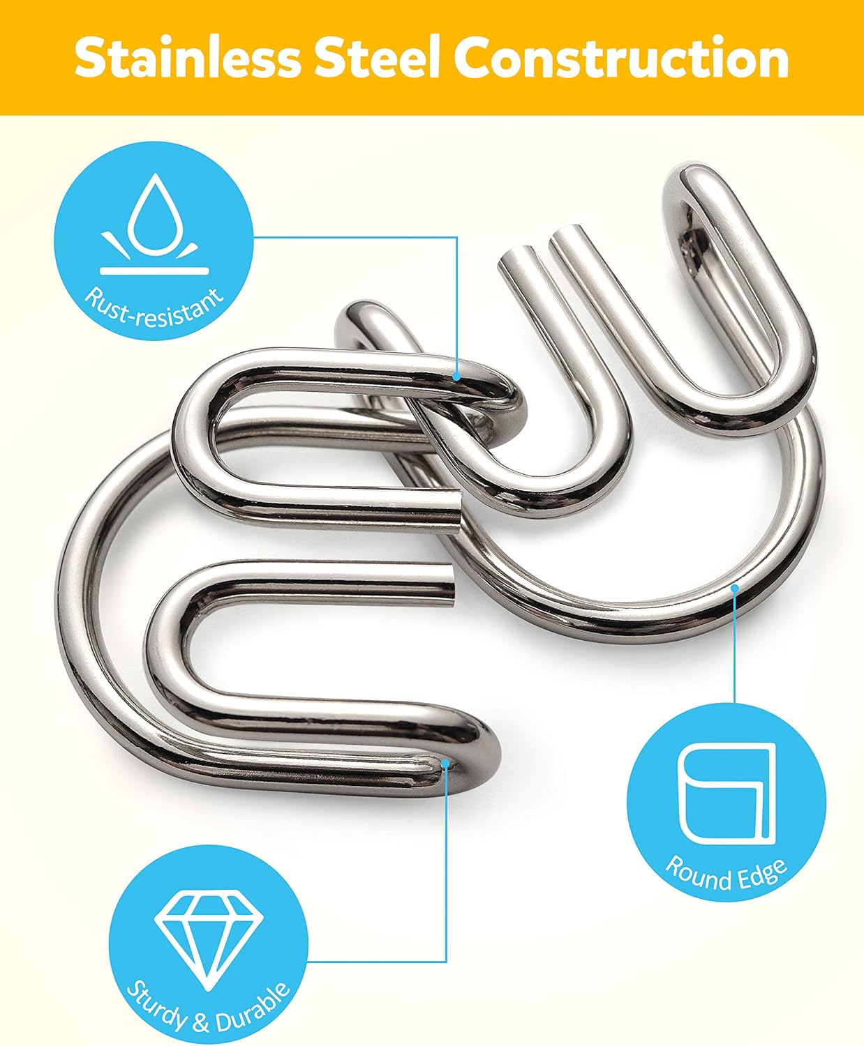 Coogam Metal Wire Puzzle Set of 16 with Pouch,Brain Teaser IQ Test Disentanglemen Iron Link Unlock Interlock Game Chinese Ring Magic Trick Toy for Party Favor Kids Adults Challenge