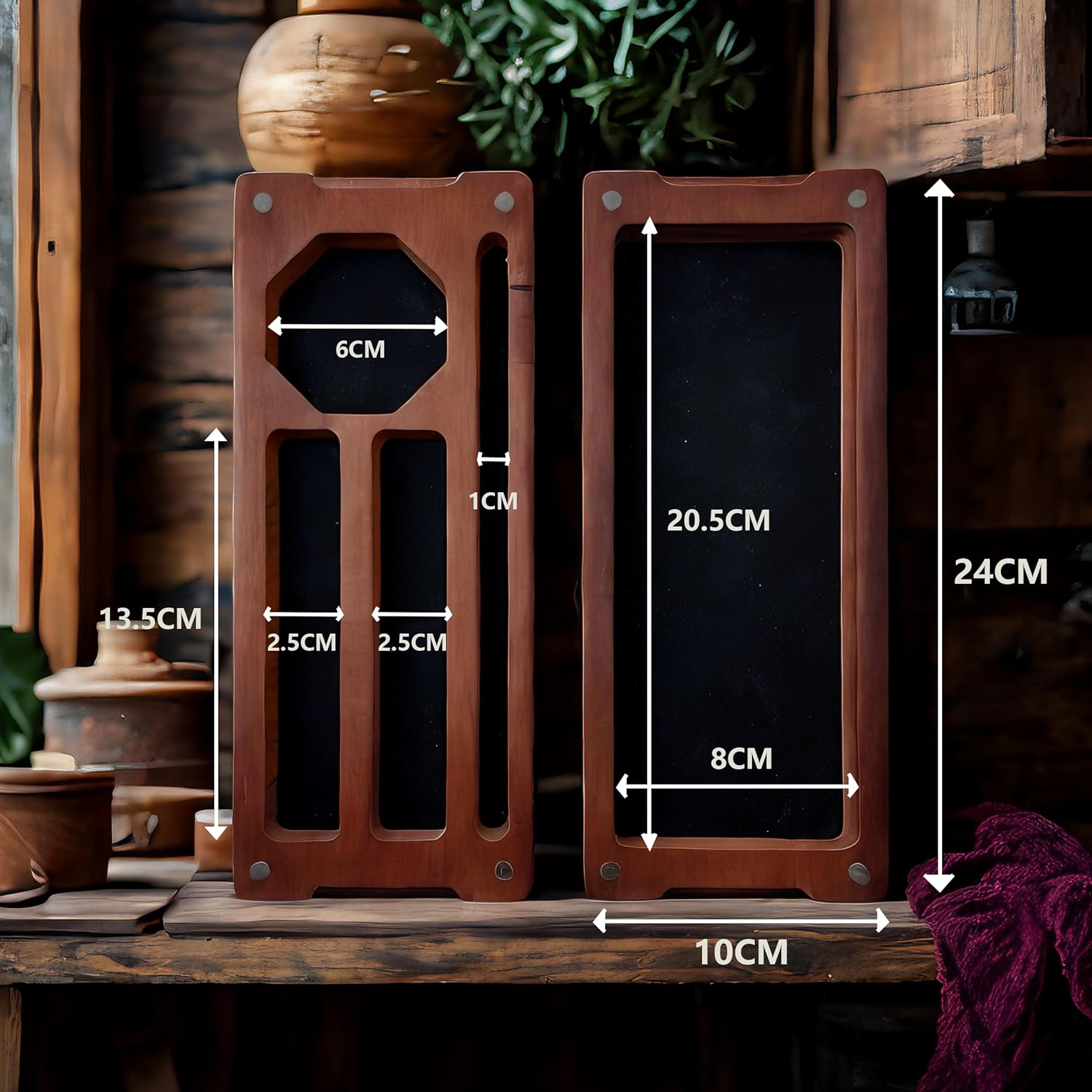 Wooden Dice Box DND Dice Holder 9.5 x 4 Inch Dice Storage Case RPG Dice Rolling Tray Travel Dice Organizer with Felt Lined Magnetic Lid D&D Accessories