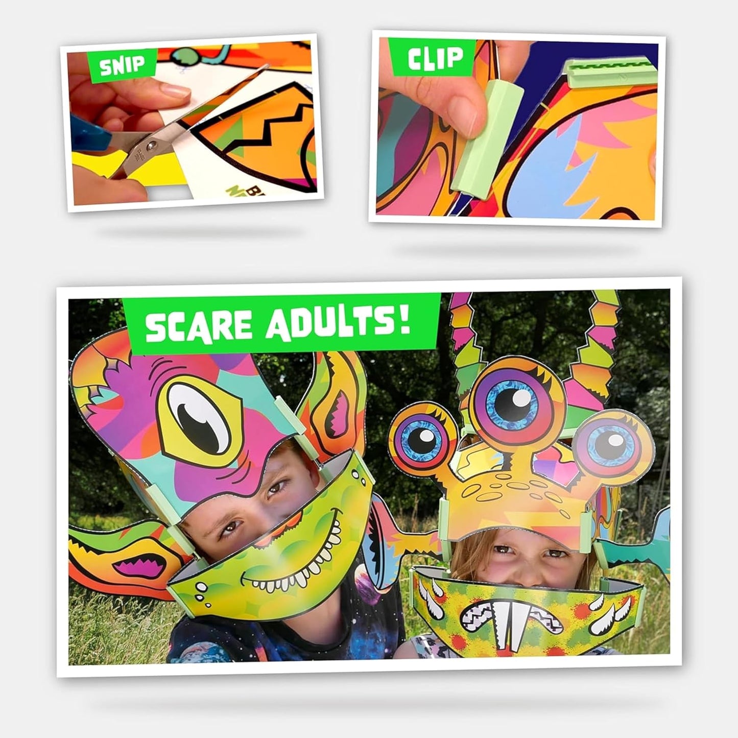 JUNKO Create Your Own Alien Craft Set | Build and Color STEAM Toy for Kids | Boys & Girls Ages 6–10 | Fun for Parent & Child | Rainy Day Activity