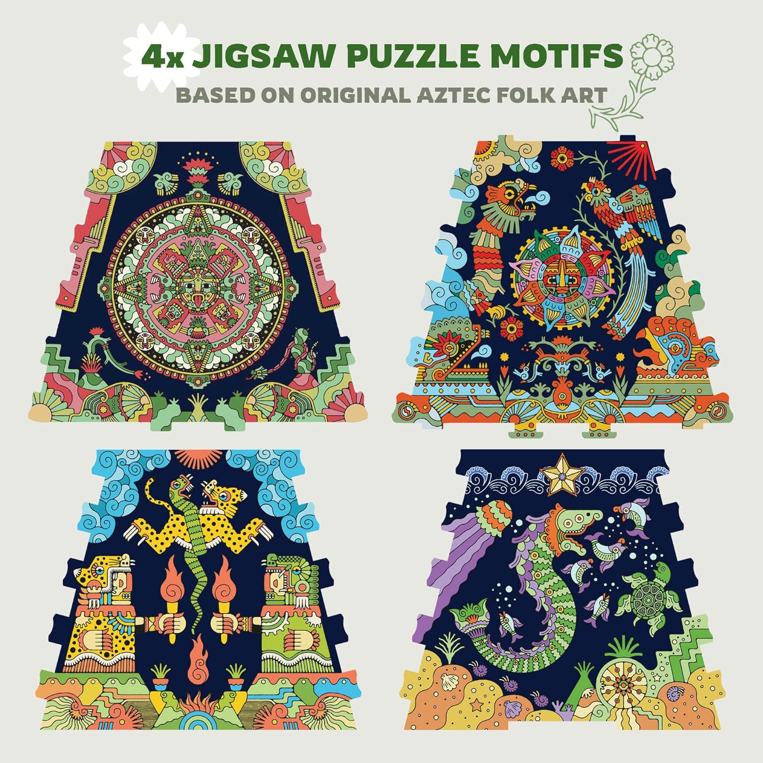 iDventure Cluepuzzle Expansion The Aztec Realms | Wooden Puzzle with 200+ Pieces | Escape Room Game | Gift Box | 4 Designs | Puzzle Size 20x12 cm | Wooden Puzzles for Adults and 10+ | Gift | Hobby