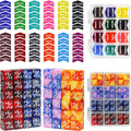 SIXPOINTS 108PCS 12mm MTG Counter Dice +1/+1 Tokens 6 Sided Dice & MTG Keyword Counters Tokens Set for Magic The Gathering, MTG, TCG, Card Games Accessories (4 Color Dices#E + MTG Keyword Counters)