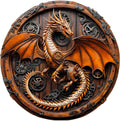 KAAYEE Wooden Puzzles for Adults, 3D Vision Mechanical Dragon Wooden Jigsaw Puzzles Unique Shape Advanced Wood Puzzle Adult, Birthday Fathers Family Game (S-8.5 * 8.4in-100pcs)