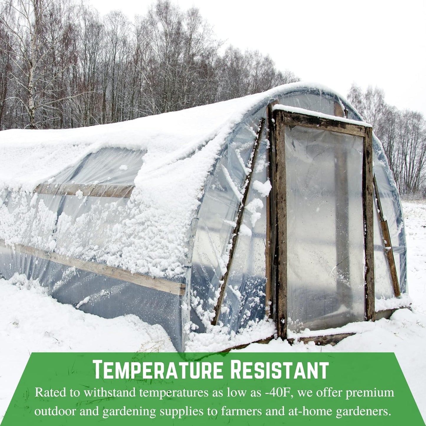Farm Plastic Supply - Clear Vinyl Sheeting - 15Mil - (4' 6" x 5') - Vinyl Plastic Sheeting, Clear Vinyl Sheet for Storm Windows, Covering, Protection, Tablecloth Protector