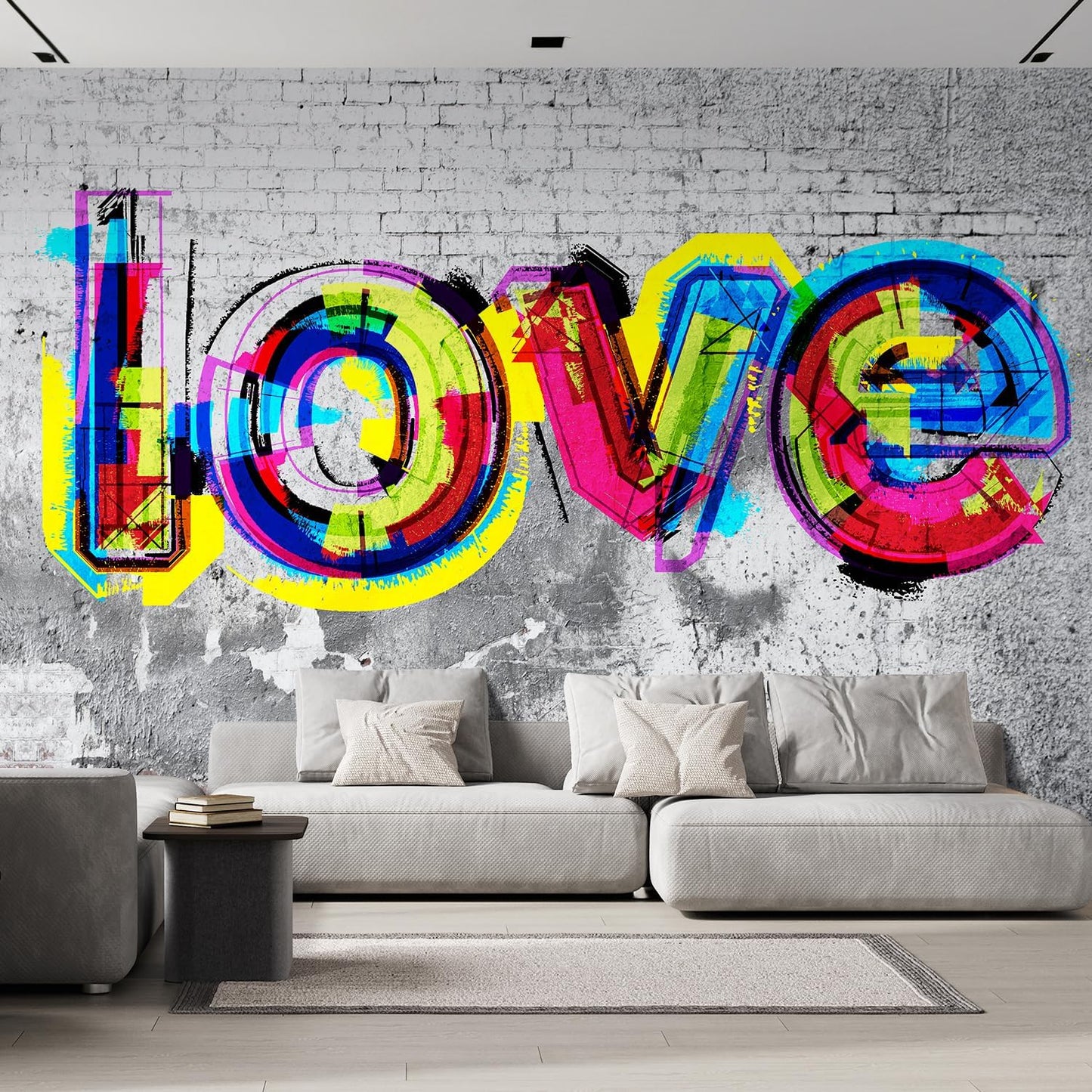 wall26 - Colorful Graffiti - Large Wall Mural, Removable Peel and Stick Wallpaper, Home Decor - 66x96 inches