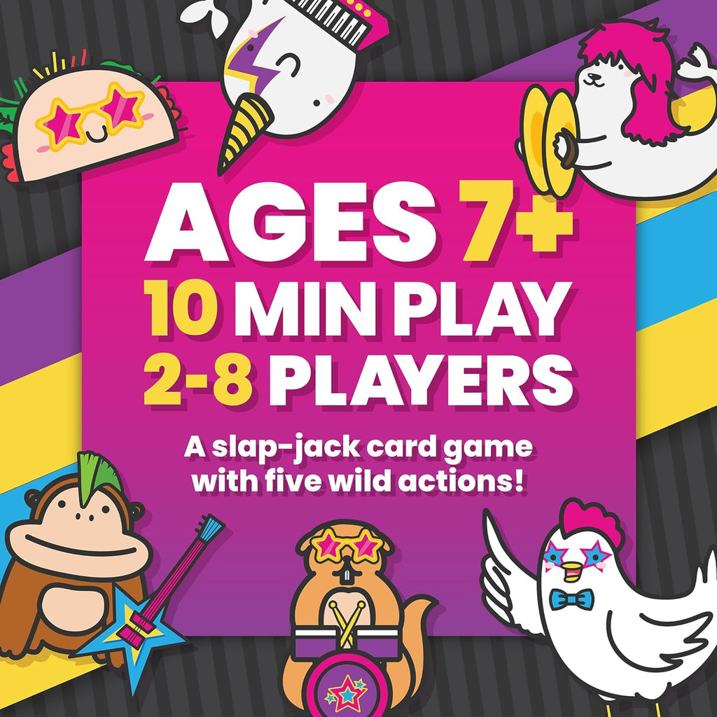 Wild, Wild Taco – by Taco Cat Goat Cheese Pizza - Hilarious, Fast-Paced Slap-Jack Card Game for Kids, Teens, and Adults. Family Friendly Party Game. Great Gift for Kids Ages 7+, 2-8 Players, 10 min