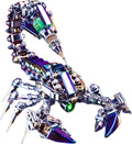 Mostarle Cyberpunk Rage Scorpion 3D Metal Puzzle, DIY Sci-Fi Model with with Glowing LED Core, Magnetic Assembly, Creative Gift & Futuristic Home Décor for Adults & Teens
