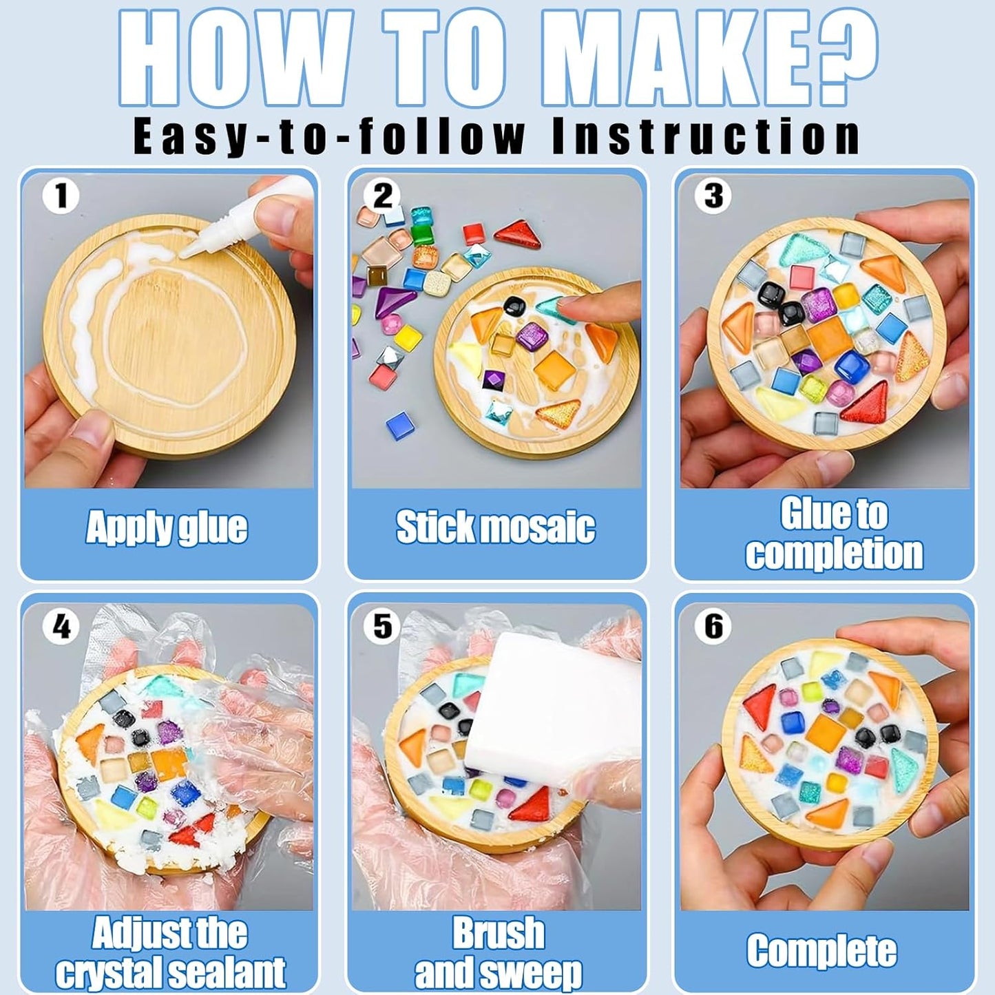 Mosaic Crystal Grout – Ultimate Grouting Solution & DIY Craft Essential for Mosaic Tile Projects, Handmade Art, & Home Decor (4.5oz)