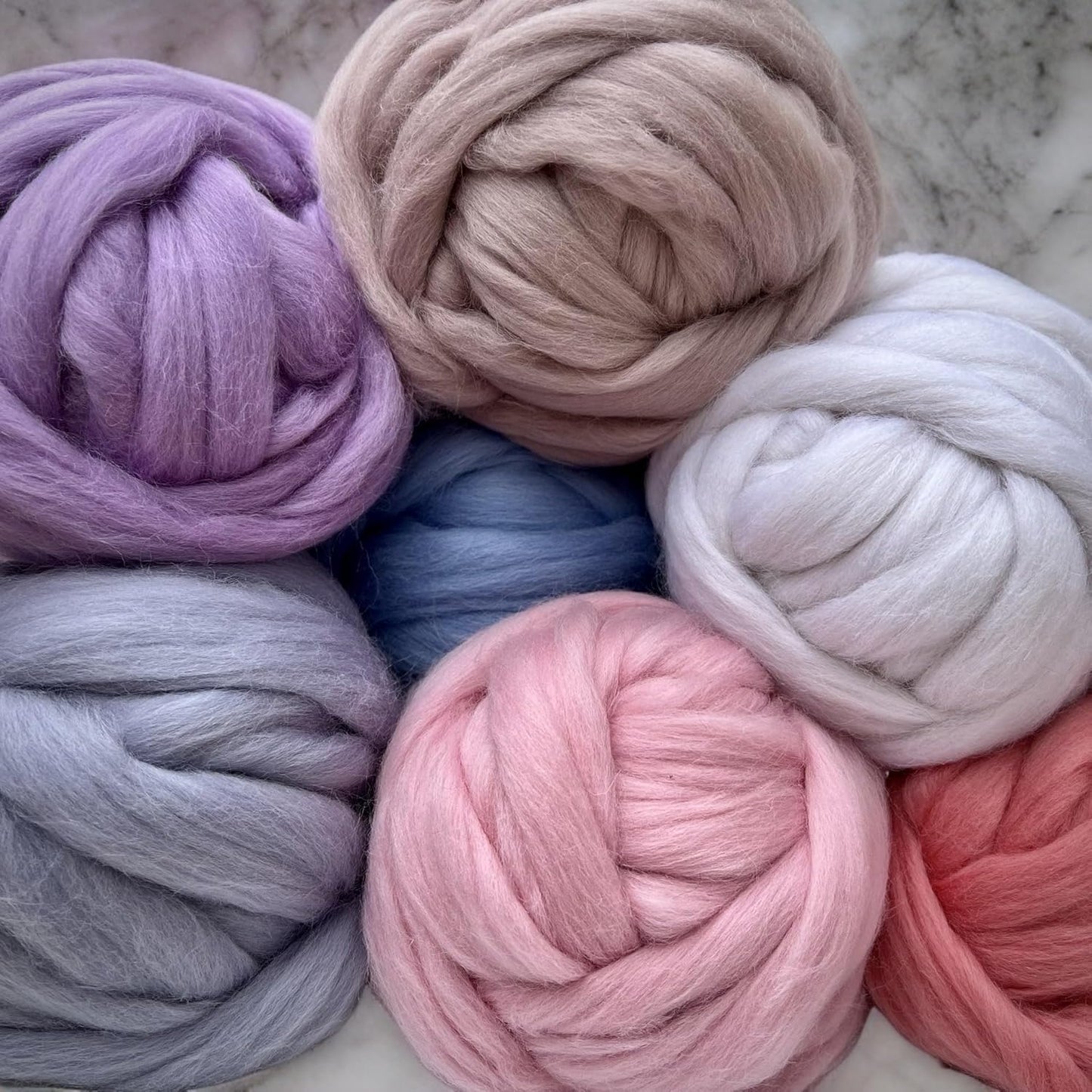 Revolution Fibers Dyed Corriedale Wool | 8.2 Ounces of Premium Combed Wool Top | 26 Micron, 100% Pure Corriedale Wool Roving, Ethically Sourced (Candy Floss Pink)