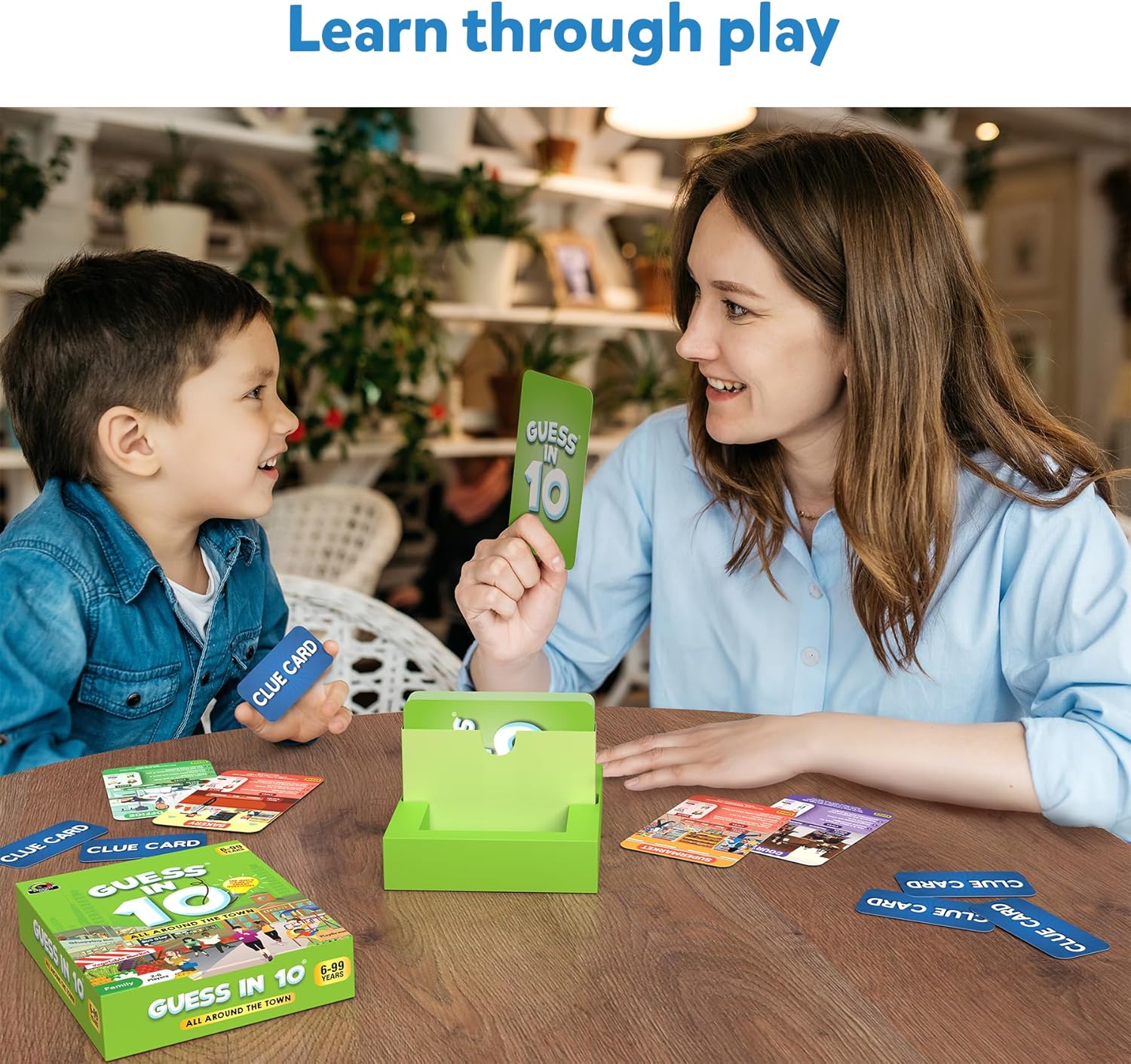 Skillmatics Guess in 10 Around Town, Perfect for Boys, Girls, Kids, and Families Who Love Card Games, Board Games, Travel Friendly, Gifts for Ages 6, 7, 8, 9 & Up