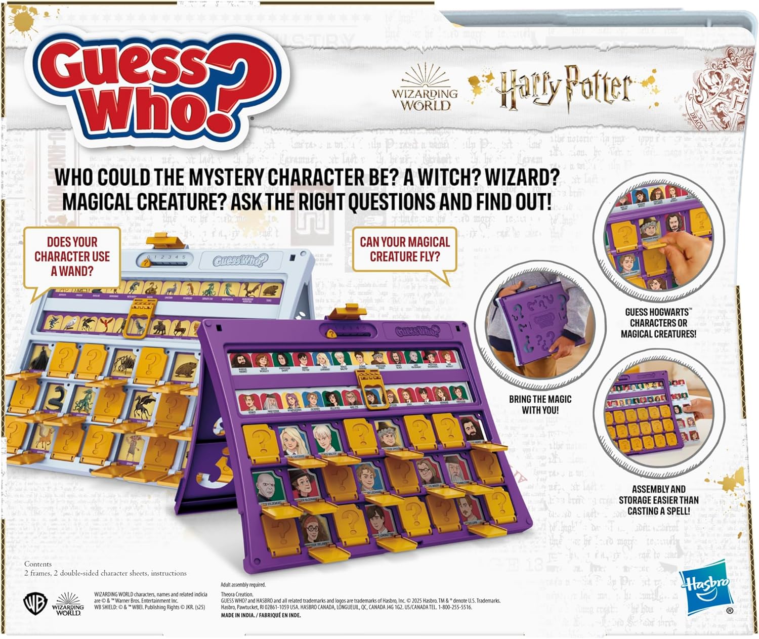 Guess Who? HARRY POTTER Edition Board Game | Ages 6 and Up | 2 Players | Fun Games for Kids and Preschoolers | Family Gifts (Amazon Exclusive)