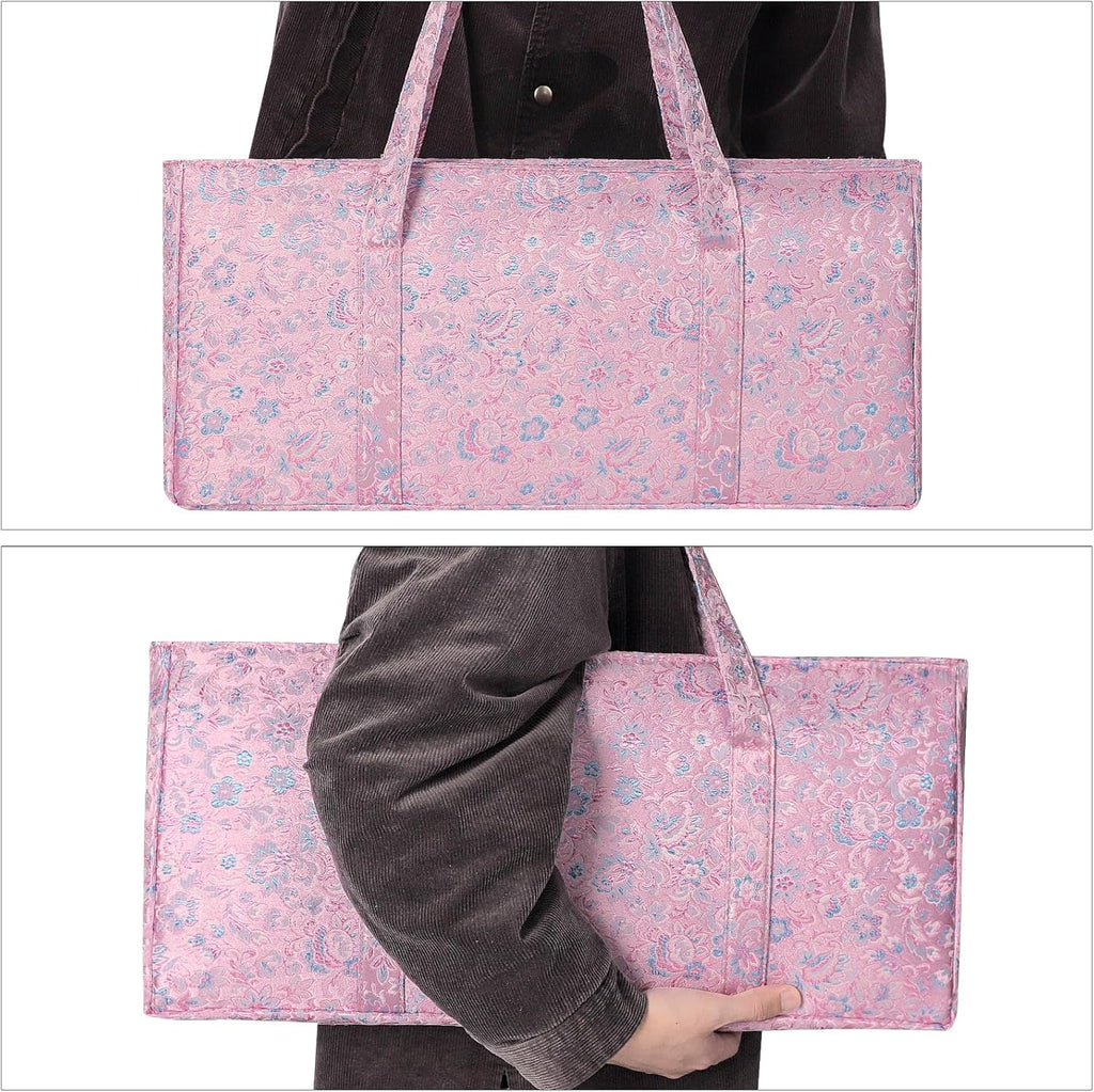 American Mahjong Game Set, 166 Pink Tiles, Pink Bag and Entire Accessories, 4 All-in-One Rack/Pushers, Mahjong Tiles Set