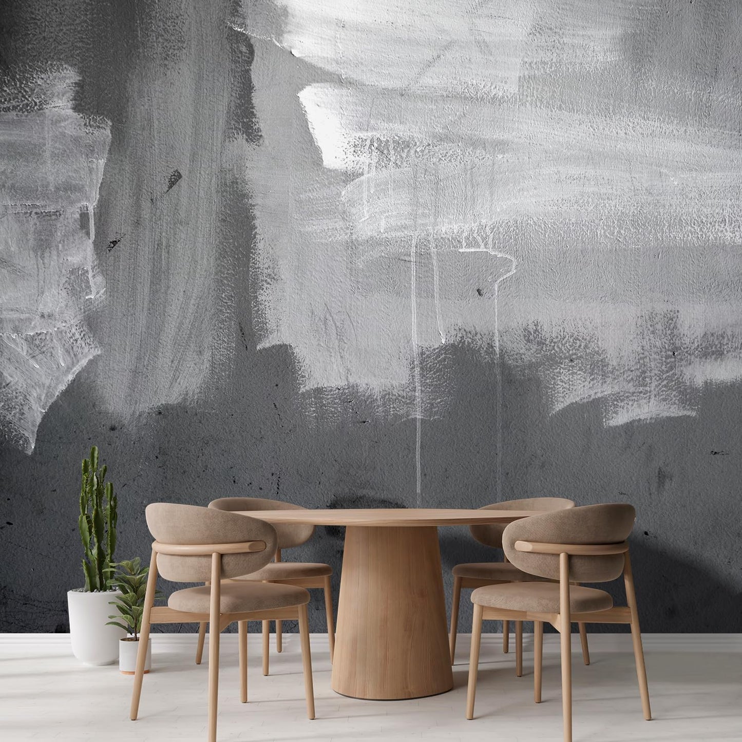 wall26 Grunge Concrete Wall Removable Wall Mural | Self-Adhesive Large Wallpaper - 120x144 inches