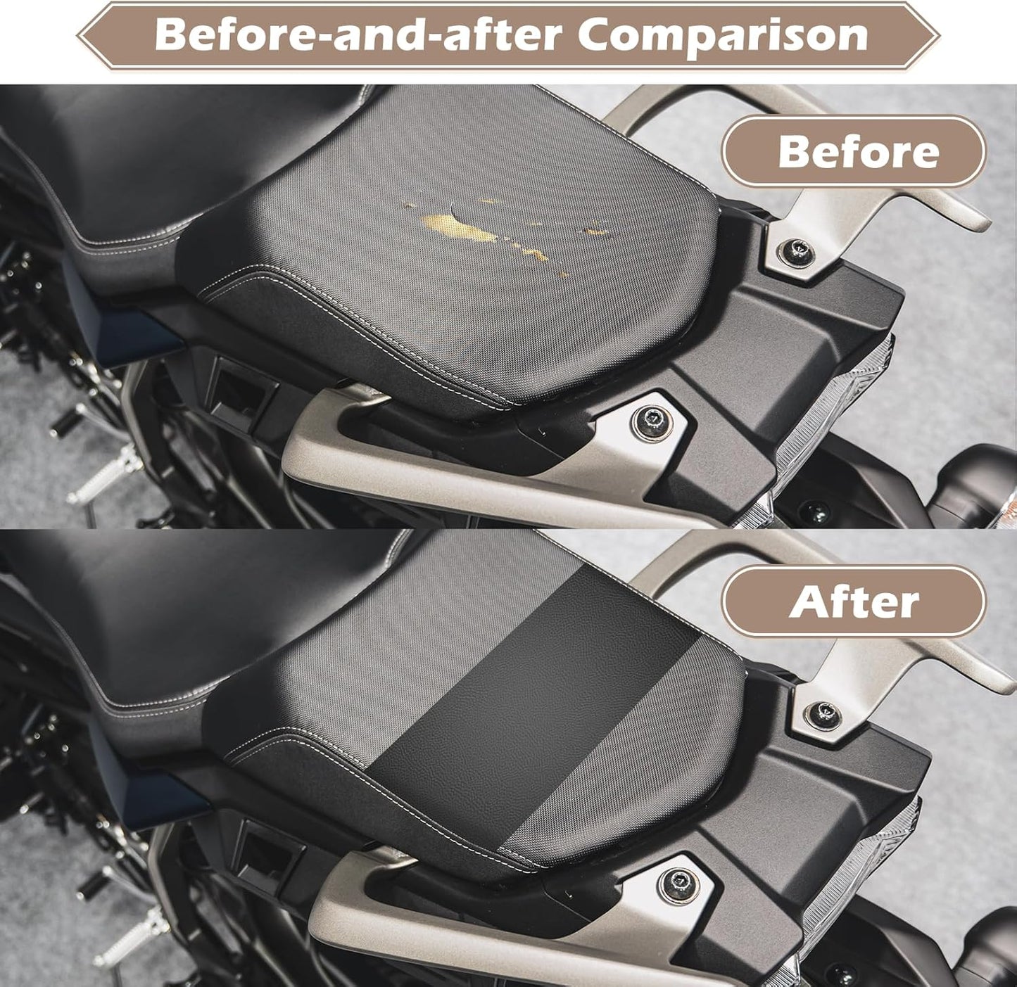 Leather Repair Tape, 23.6x79 inch Leather Patches for Furniture, Self Adhesive Leather Repair Patch for Sofas, Couches, Leather Covers, Seats, Chairs, Vinyl Repair Tape Retro Dark Gray