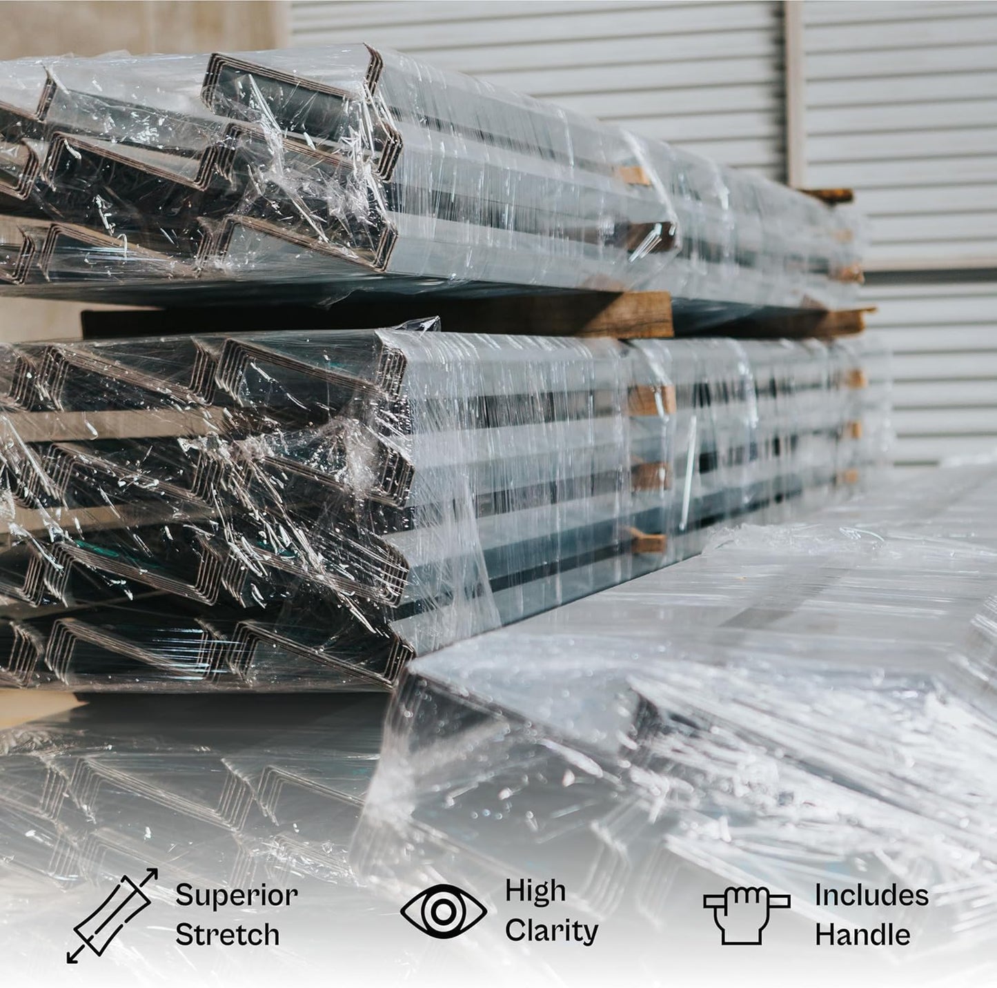 Mini Stretch Wrap for Packing with Handles, 18 Pack, 3 Inch x 1000 Feet, 50 Gauge, Durable Clear Plastic wrap for Moving, Packing wrap Plastic roll Also a Furniture Wrap