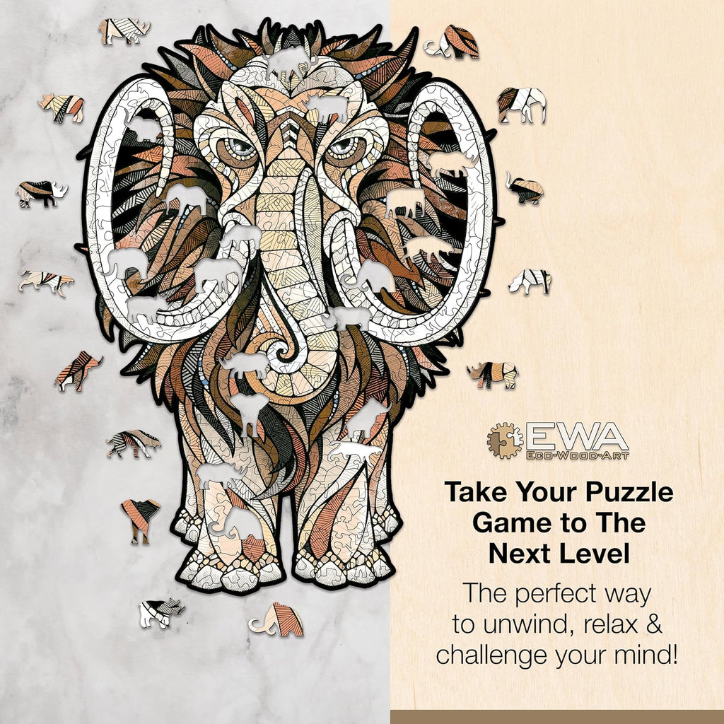 EWA Home Décor – Turtle Small 80 Pieces – Wooden Jigsaw Puzzle for Adults – Perfect for Artistic Home Decoration and Mindful Relaxation