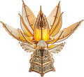 Wood Trick Fiery Bloom Luminous LED 3D Wooden Puzzles for Adults to Build - Interactive Mechanical Movement - Engineering DIY Project Mechanical 3D Puzzle Model Kits for Adults