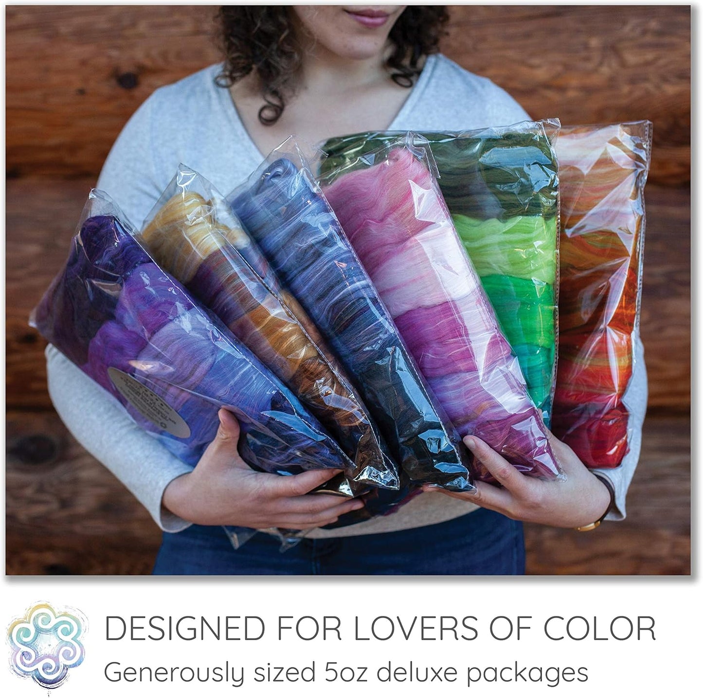 MERINO SILK LUXE Tonal Designer Blend. Superfine Merino, Mulberry Silk, Tussah Silk. Top Roving for Spinning or Felting. Walden Pond 5oz
