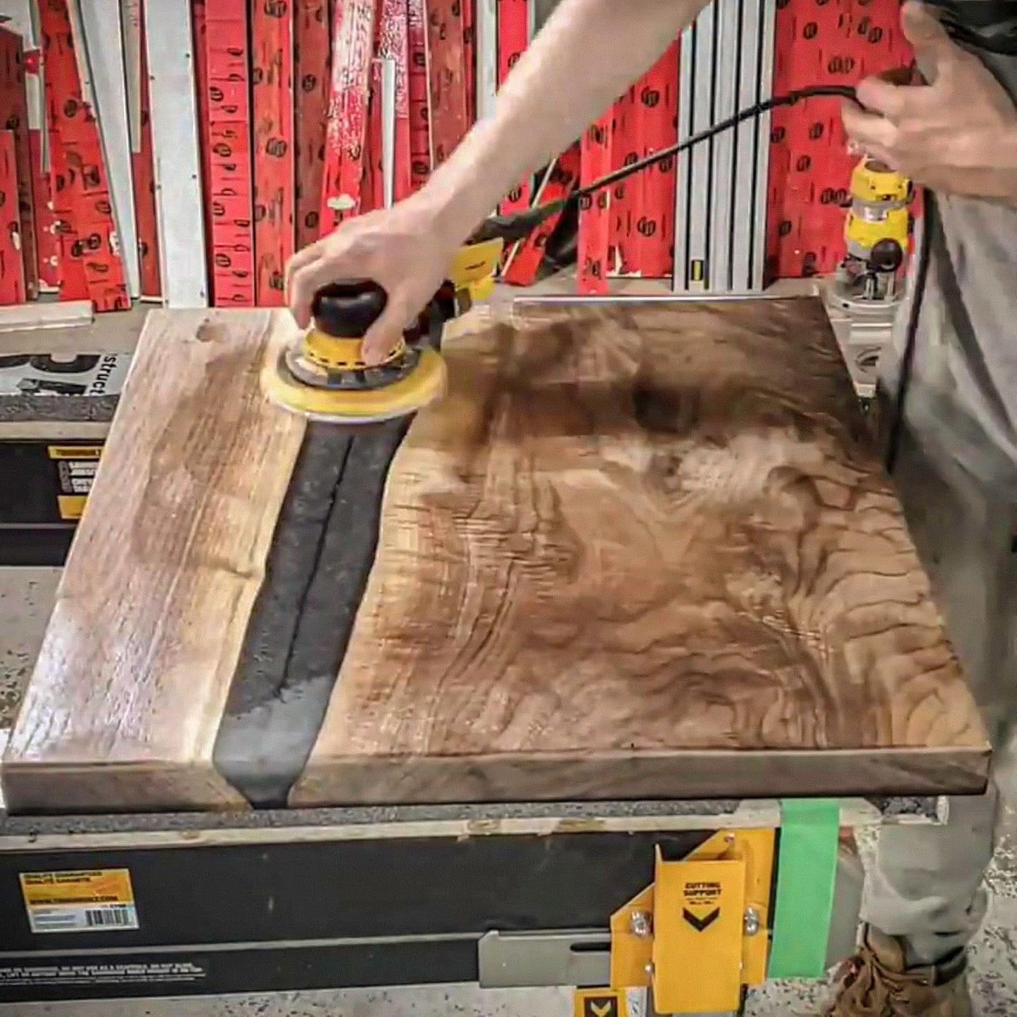 White Buffing Pad with Hook and Loop Back for Wood and Epoxy | Apply Hard Wax Oils and Stain
