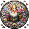 Wooden Puzzles for Adults, Gnome Puzzle 476 Pieces, Unique Shaped Jigsaw Puzzles for Adults and Kids, Birthday Gifts Fun Challenge Family Game 16.5'' x 16.5''