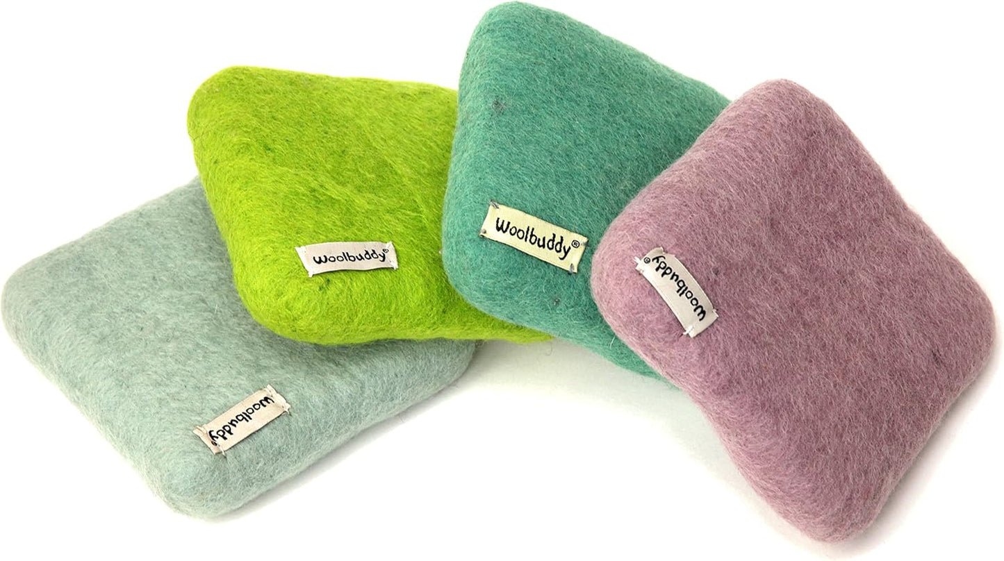 Woolbuddy Needle Felting Wool Mat – 6x6x1.5 Inch Pad for Felting Projects – Durable, Eco-Friendly Alternative to Foam Felting Pads – Ideal for Felting Supplies & Tools (Lavender)