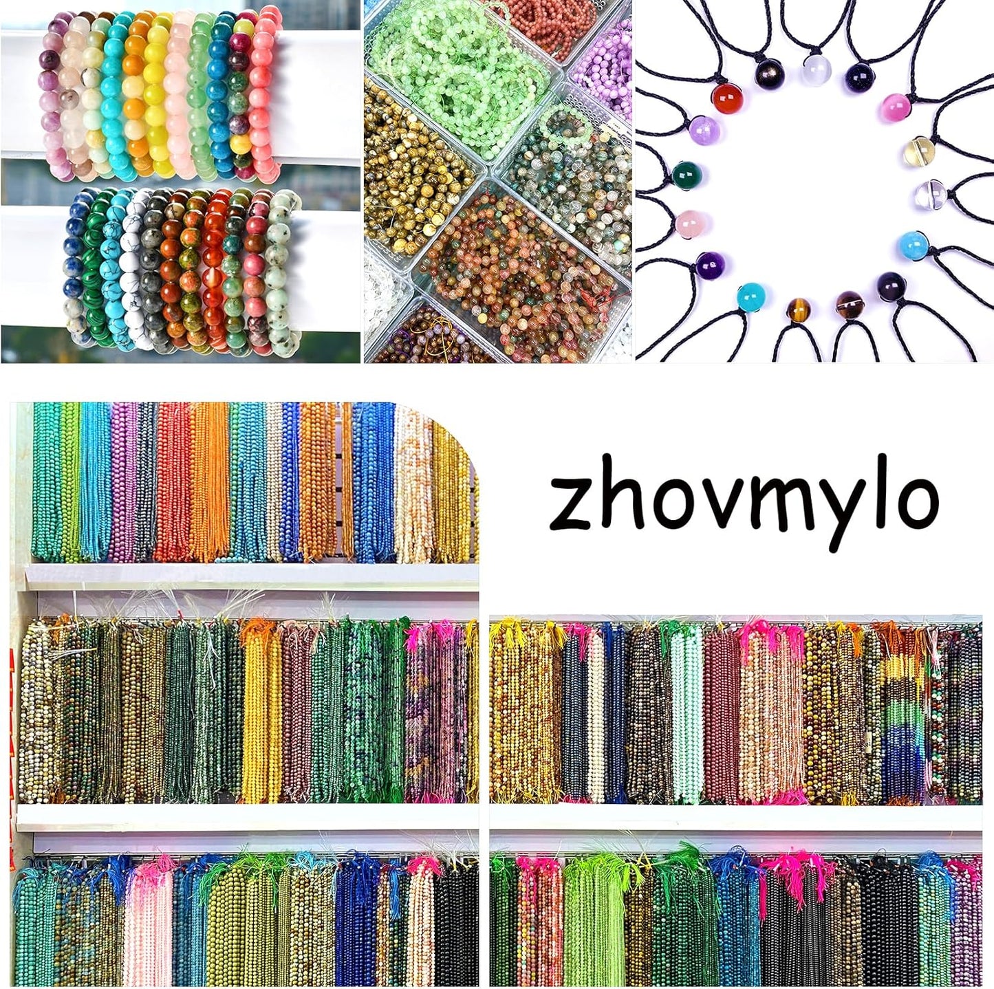 72PCS 10MM Pink Shell Turquoise Stone Beads with Mother-of-Pearl Round Beads for DIY Jewelry Making 2 Strands 32"