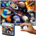 Think2Master Solar System & Space Exploration 500 Pieces Large Format Jigsaw Puzzle for Kids 12+, Teens, Adults & Families. Great Gift for stimulating Learning About Astronomy. Size: 26.8” X 18.9”