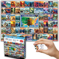 Think2Master Colorful Vintage USA National Parks 1000 Pieces Large Format Jigsaw Puzzle for Kids 12+, Teens, Adults & Families. Great Gift for People Interested in Traveling. Size: 26.8” X 18.9”